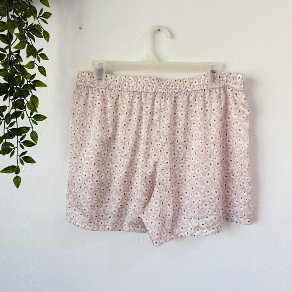 Barefoot Dreams Washed Satin Pajama Shorts Sz M - Picture 2 of 5
